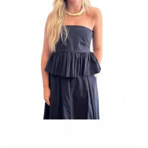 NEW LJC DESIGNS elliot peplum top in black